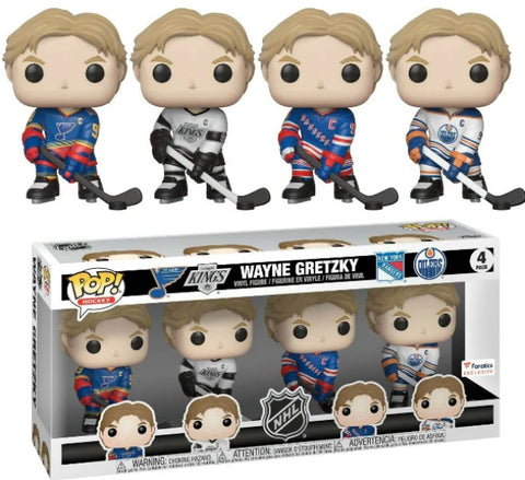 Wayne Gretzky (4 Pack) - NHL Blues / Kings / Rangers / Oilers (Fanatics Exclusive)