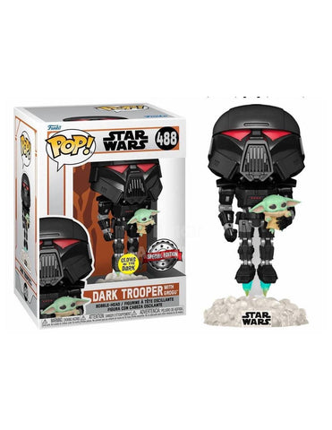 Dark Trooper With Grogu #488 (Glows In The Dark) (Special Edition) - Star Wars The Mandalorian