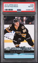 David Pastrnak Young Guns PSA 8 - Boston Bruins
